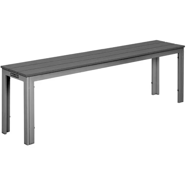 Banken | VALLETTA | Kunststof | Grijs | In-/Outdoor | 2 Stuks | 1400x285x430(h)mm