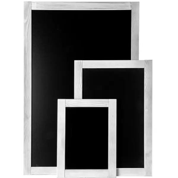 Wandkrijtbord | Hout | Wit | 400x300mm