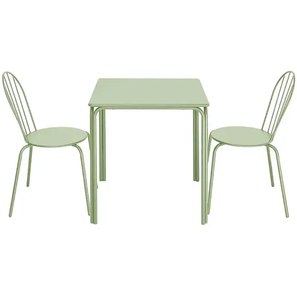 Tafel | ADELINE | Staal | Lichtgroen | In-/Outdoor | 700x700x736(h)mm