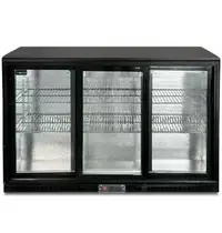 UNNICOOL Barkoelkast | 300L | Zwart | +2°C/+10°C | Statisch + Ventilator | Schuifdeuren | 1350x565x900(h)mm