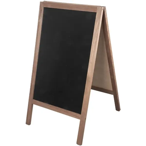 Krijtstoepbord | Hout | Bruin | 510x580x900(h)mm