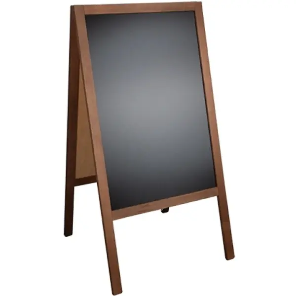 Krijtstoepbord | Hout | Bruin | 610x630x1180(h)mm