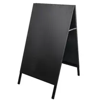 EMGA Krijtstoepbord | Kunststof | Zwart | 620x800x1175(h)mm