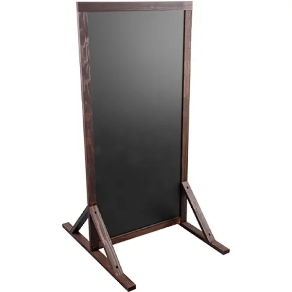 Krijtstoepbord | Hout/Kunstof | Bruin | 590x700x1180(h)mm