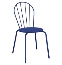 Bolero Stoelen | ADELINE | Staal | Donkerblauw | In-/Outdoor | Stapelbaar | 4 Stuks | 480x561x855(h)mm
