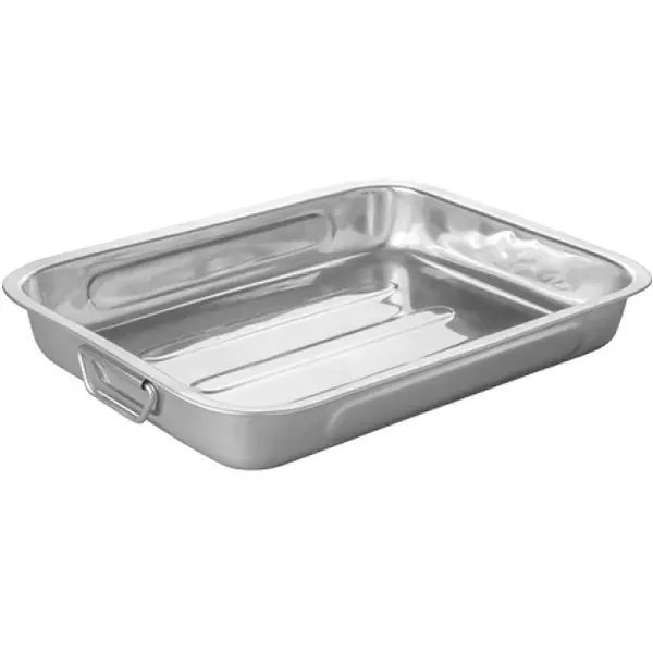 Braadslede | RVS | 7.2L | Beweegbare Zijgrepen | 400x300x60(h)mm