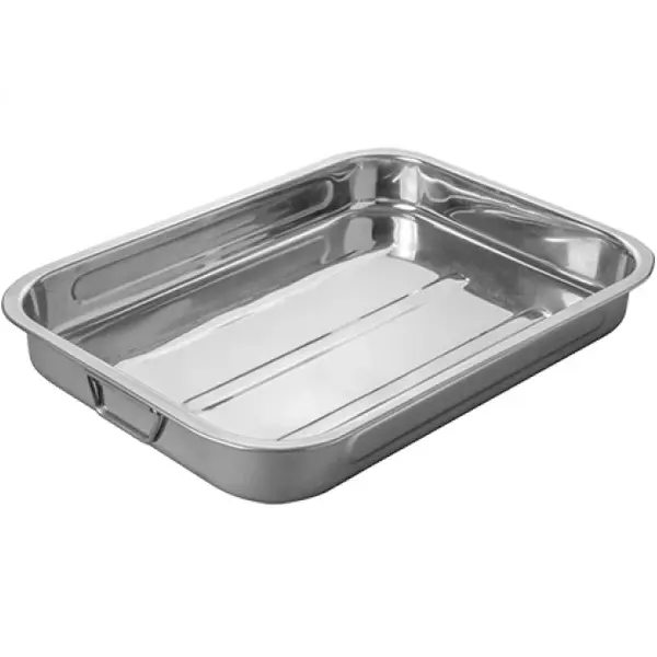 Braadslede | RVS | 12.6L | Beweegbare Zijgrepen | 500x360x70(h)mm