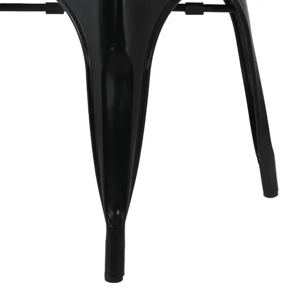 Stoelen | BISTRO CURVE | Staal | Zwart | In-/Outdoor | Stapelbaar | 4 Stuks | 450x440x720(h)mm