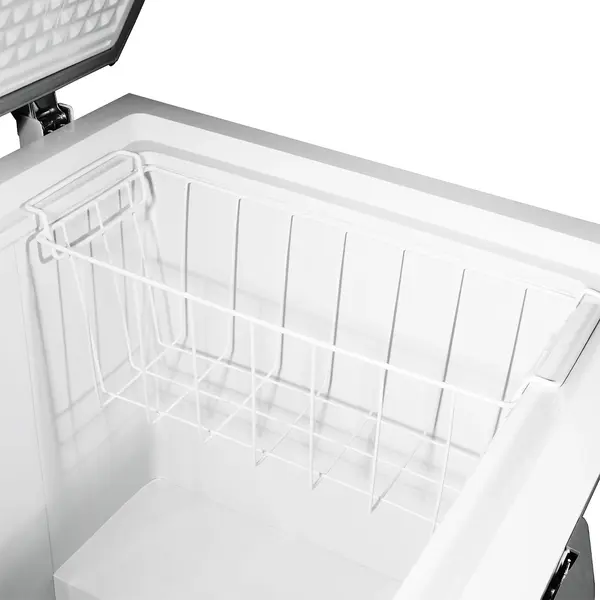 Vrieskist | Wit/RVS | 512L | -18°C | Statisch | Kanteldeksel | Wielen | 1535x740x825(h)mm