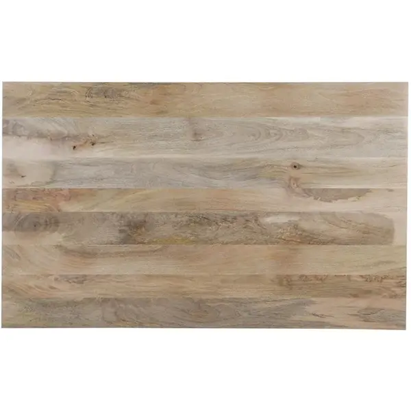 Tafel | BISTRO | Hout/Staal | Mangohout Blad | Zwart Frame | Indoor | 1450x880x770(h)mm