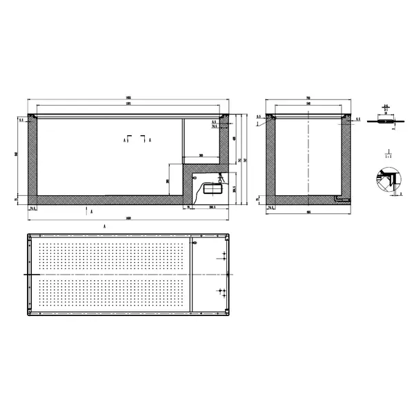 Vrieskist | Wit/RVS | 562L | -18°C | Statisch | Kanteldeksel | Wielen | 1655x740x850(h)mm
