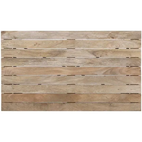 Tafel | BISTRO | Hout/Staal | Mangohout Blad | Zwart Frame | Indoor | 1200x700x770(h)mm