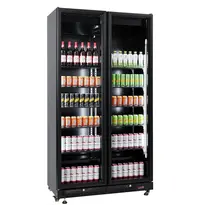 CombiSteel Koelkast | NAP | 850L | Zwart | +2°C/+10°C | Geforceerd | Draaideuren | 1120x610x2100(h)mm 