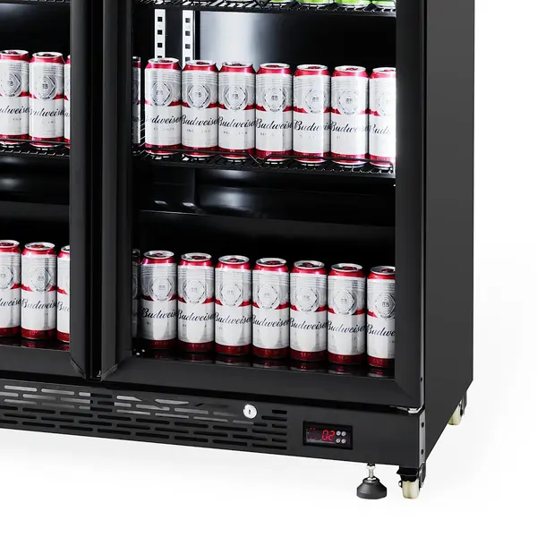 Koelkast | NAP | 850L | Zwart | +2°C/+10°C | Geforceerd | Draaideuren | 1120x610x2100(h)mm