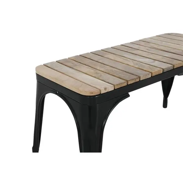 Banken | BISTRO | Hout/Staal | Hout (Mango) | Zwart Frame | Indoor | 2 Stuks | 850x370x450(h)mm