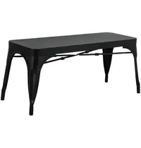 Bolero Banken | BISTRO | Staal | Zwart | In-/Outdoor | 2 Stuks | 1000x370x450(h)mm