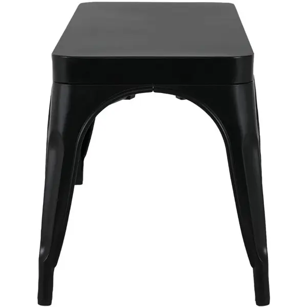 Banken | BISTRO | Staal | Zwart | In-/Outdoor | 2 Stuks | 1000x370x450(h)mm