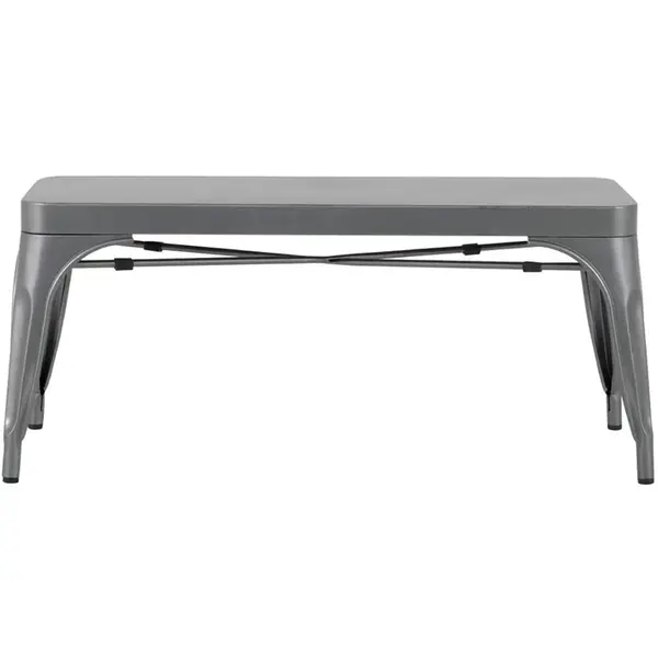 Banken | BISTRO | Staal | Donkergrijs | In-/Outdoor | 2 Stuks | 1000x370x450(h)mm