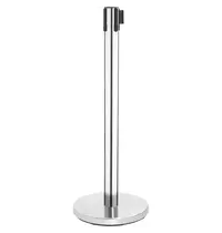 Bolero Afzetpalen | RVS | Incl. Afzetlint (Zwart) | Lintlengte 300cm | 2 Stuks | 965(h)mm