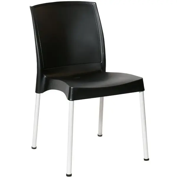 Stoelen | ELEMENTS | Kunststof | Zwart | In-/Outdoor | Stapelbaar | 4 Stuks | 484x550x825(h)mm