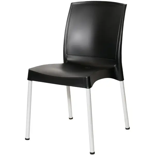 Stoelen | ELEMENTS | Kunststof | Zwart | In-/Outdoor | Stapelbaar | 4 Stuks | 484x550x825(h)mm