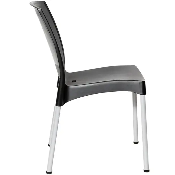 Stoelen | ELEMENTS | Kunststof | Zwart | In-/Outdoor | Stapelbaar | 4 Stuks | 484x550x825(h)mm