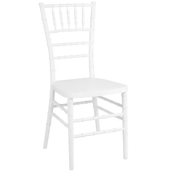 Stoelen | CHIAVARI | Kunststof | Wit | In-/Outdoor | Stapelbaar | 4 Stuks | 473x415x918(h)mm