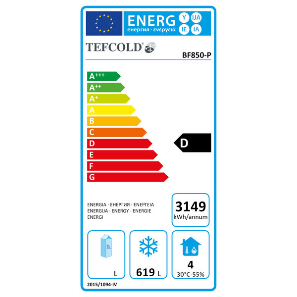 Bakkerij Vrieskast | 850L (EN600x800) | RVS | -18°C/-24°C | Geforceerd | Wielen (Geremd) | 740x990x2010(h)mm