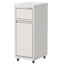 Qusinox Afvalbak | RVS | 34L | Tuimeldeksel | 400x500x1000(h)mm