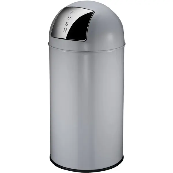 Afvalbak | Grijs | 40L | Duwdeksel | Ø350x740(h)mm