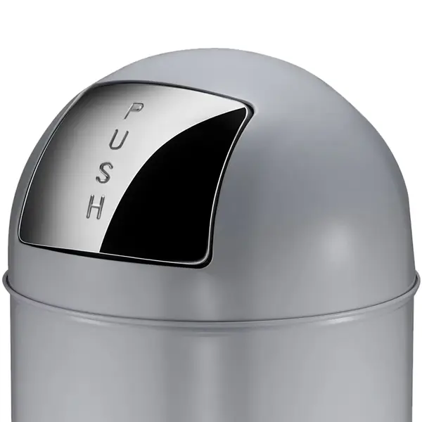 Afvalbak | Grijs | 40L | Duwdeksel | Ø350x740(h)mm