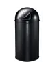 EKO Afvalbak | Zwart | 40L | Duwdeksel | Ø350x740(h)mm 