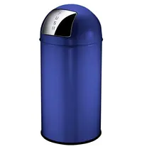 EKO Afvalbak | Blauw | 40L | Duwdeksel | Ø350x740(h)mm