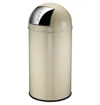 EKO Afvalbak | Crème | 40L | Duwdeksel | Ø350x740(h)mm