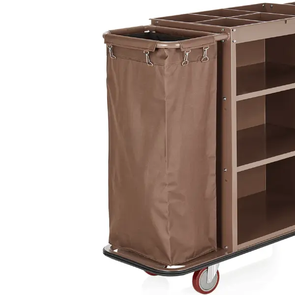 Losse Waszak | Polyester | Bruin | 80L | WAS Germany Huishoudwagen WAS-4420002 | 480x380x800(h)mm