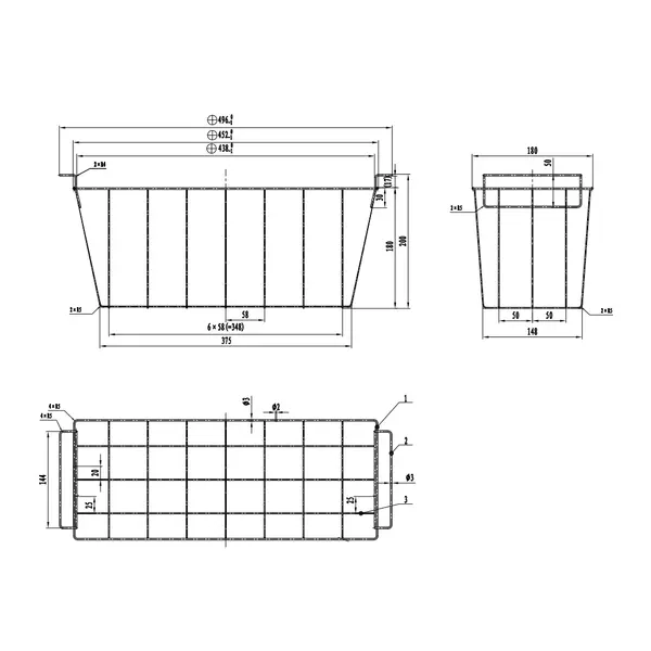 Mand | CombiSteel Vrieskisten 7450.1130 | Wit | 180mm