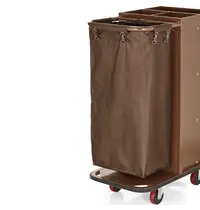 ESSENTIALS Losse Waszak | Polyester | Bruin | 70L | WAS Germany Huishoudwagen WAS-4418000 | 400x260x800(h)mm 