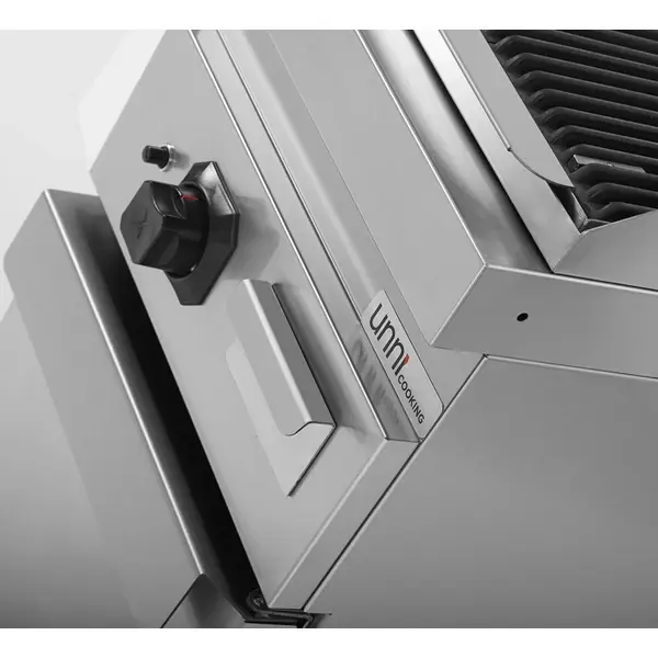 Lavasteengrill | 700 SERIE | Gas | Oppervlak 310x510 (Gietijzer) | 9kW | Piëzo Ontsteking | Neutraal Vak | 400x700x850/900(h)mm