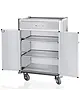 WAS Germany Minibar Bijvulwagen | Aluminium/Hout | 3 Niveaus | Wielen (Geremd) | 850x600x1350()mm 