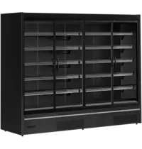 Tefcold Wandkoeling | MDCA | Zwart | -1°C/+5°C | Geforceerd | Draaideuren | Koppelbaar | Bluetooth + App | 2580x805x2095(h)mm