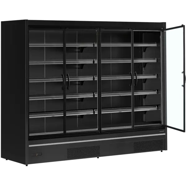 Wandkoeling | MDCA | Zwart | -1°C/+5°C | Geforceerd | Draaideuren | Koppelbaar | Bluetooth + App | 2580x805x2095(h)mm