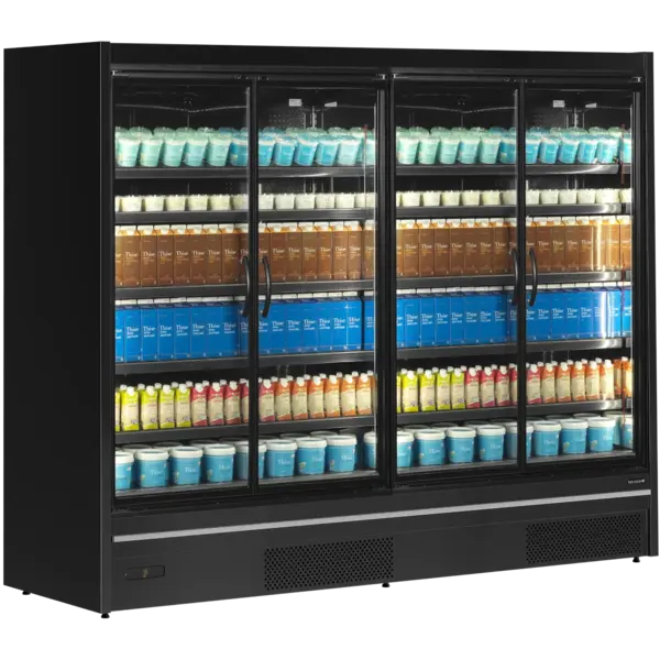 Wandkoeling | MDCA | Zwart | -1°C/+5°C | Geforceerd | Draaideuren | Koppelbaar | Bluetooth + App | 2580x805x2095(h)mm