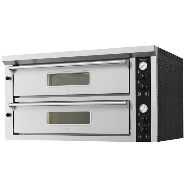 Pizzaoven | Elektrisch | 6+6x Ø33cm | 20°C/350°C | 13.2kW (400V) | 1370x880x765(h)mm