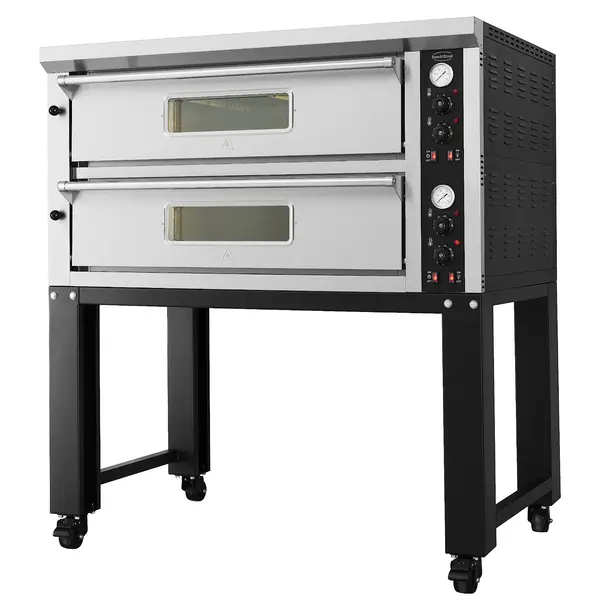 Pizzaoven | Elektrisch | 6+6x Ø33cm | 20°C/350°C | 13.2kW (400V) | 1370x880x765(h)mm