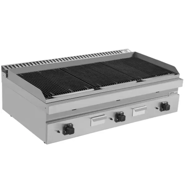 Lavasteengrill | 700 SERIE | Gas | Oppervlak Gietijzer | 27kW | Piëzo Ontsteking | 1200x700x300/350(h)mm