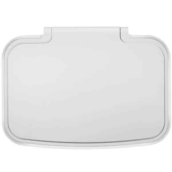 Pedaalemmer | HANA | Kunststof/RVS | Wit | 45L | Klapdeksel | Wielen | 409x297x652(h)mm