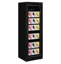 Tefcold Vrieskast | SERIE U | 400L | Zwart | -10°C/-24°C | Geforceerd | Wielen | 600x585x1855(h)mm