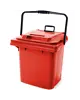 Luxus Afvalbak | Kunststof | Rood | 45L | Klapdeksel | Wielen | 493x379x737(h)mm 