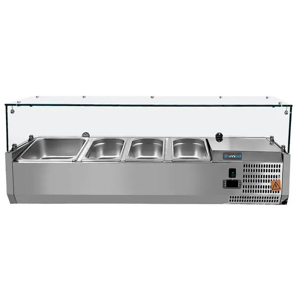 Opzetkoelvitrine | 2x 1/3 GN + 1x 1/2 GN | +2°C/+8°C | 1000x395x435(h)mm