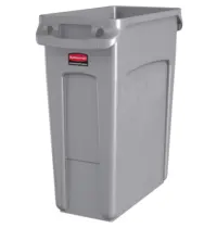 Rubbermaid Afvalbak | SLIM JIM | Kunststof | Grijs | 60L | Open | Afvalscheiding | 279x558x635(h)mm